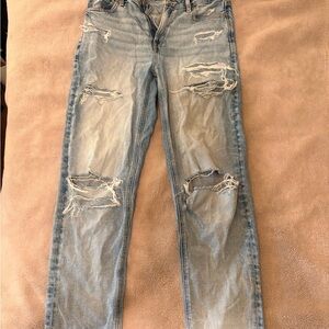 Distressed Blue Jeans for Women